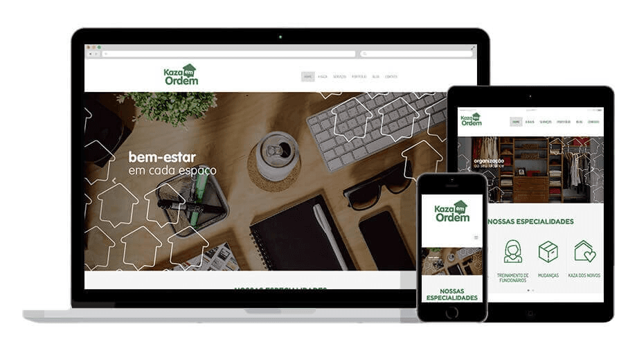Exemplo de site profissional